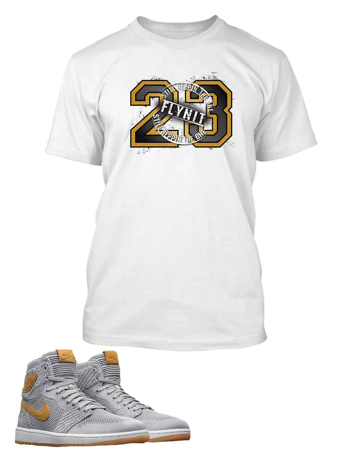 23 T Shirt to Match Retro Air Jordan 1 Flynit Shoe