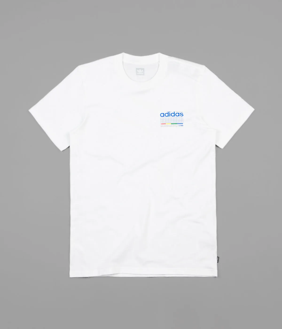 Adidas Dodson T-Shirt - White / Blue / Green / Real Coral