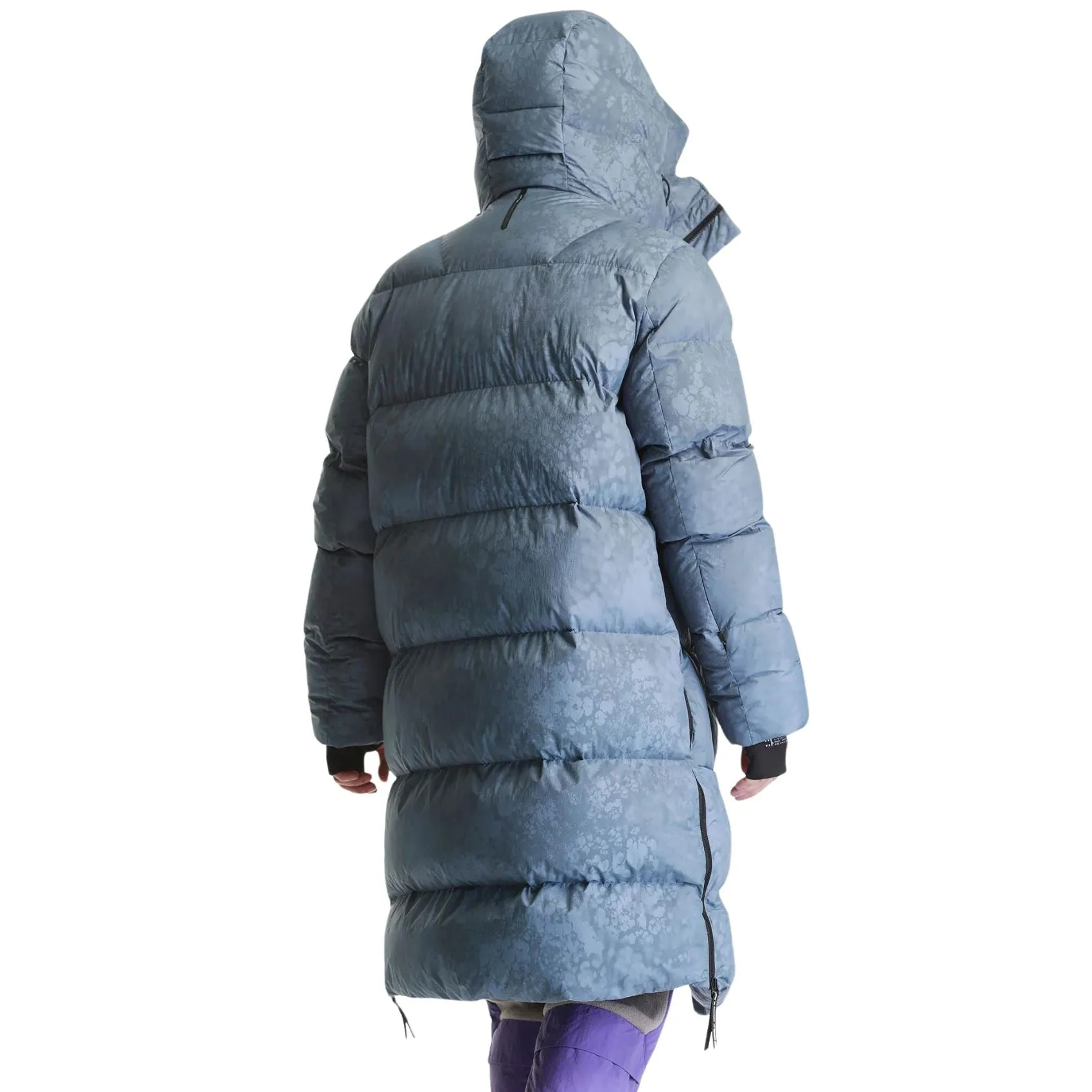 Aitken Long Down Jacket - Blue Print