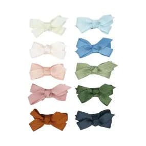 Baby Wisp Chelsea Bow Snap Clips 10pk - I Do