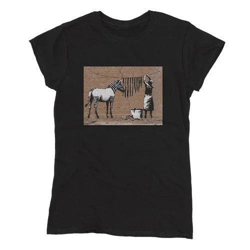 Banksy Women's T-shirt - Zebra