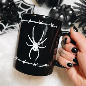 Barbed Wire Spider Coffee Mug