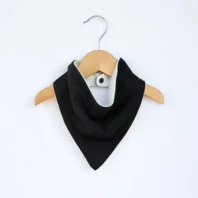 Black Organic Cotton Baby Bib