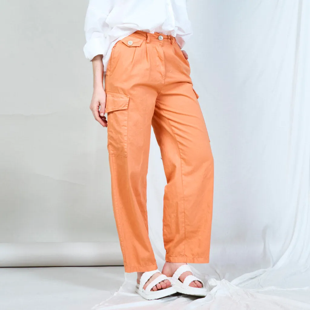 Cargo-style tailored trousers wholesale