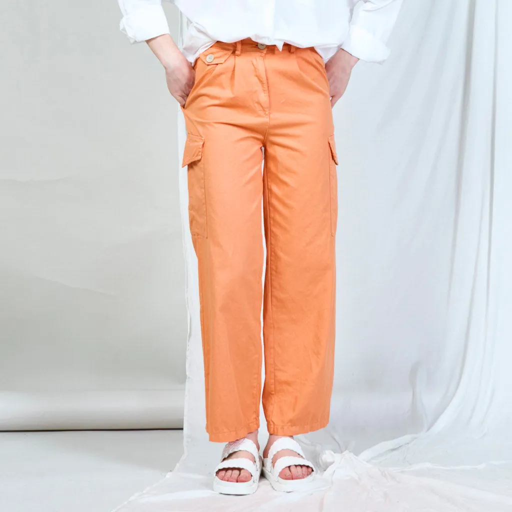 Cargo-style tailored trousers wholesale