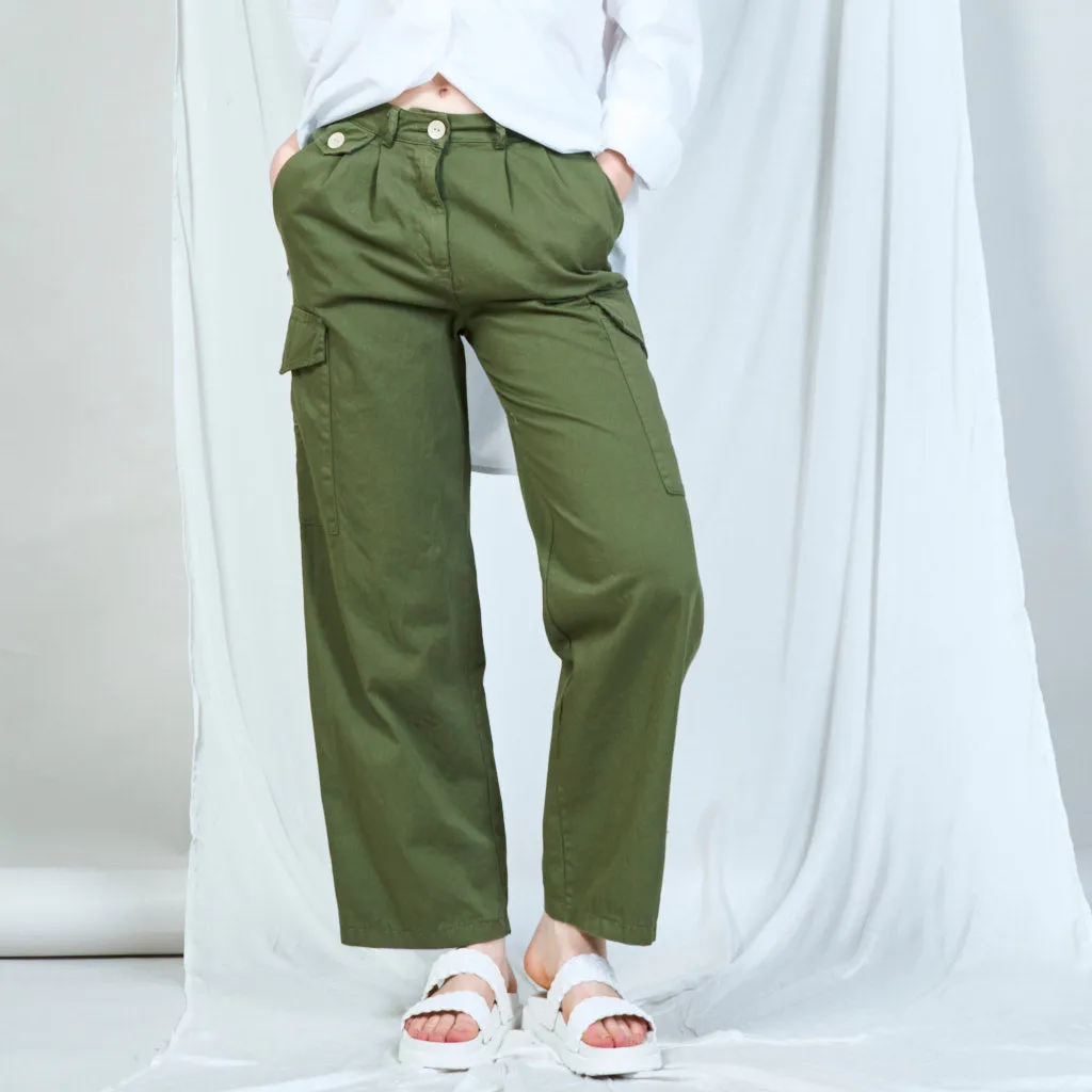 Cargo-style tailored trousers wholesale