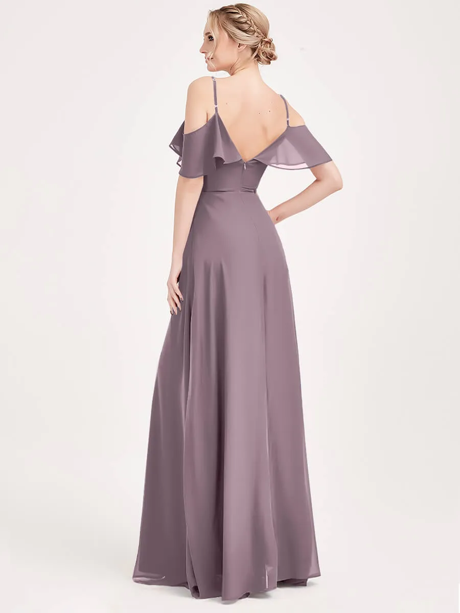 Chiffon Flounced 1 Of 3 Ways Dusk Convertible Bridesmaid Dresses