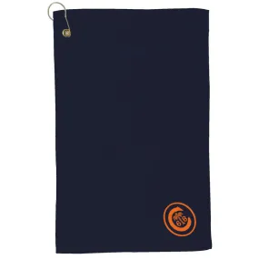 Clemson Ring Crest Golf Towel in Navy