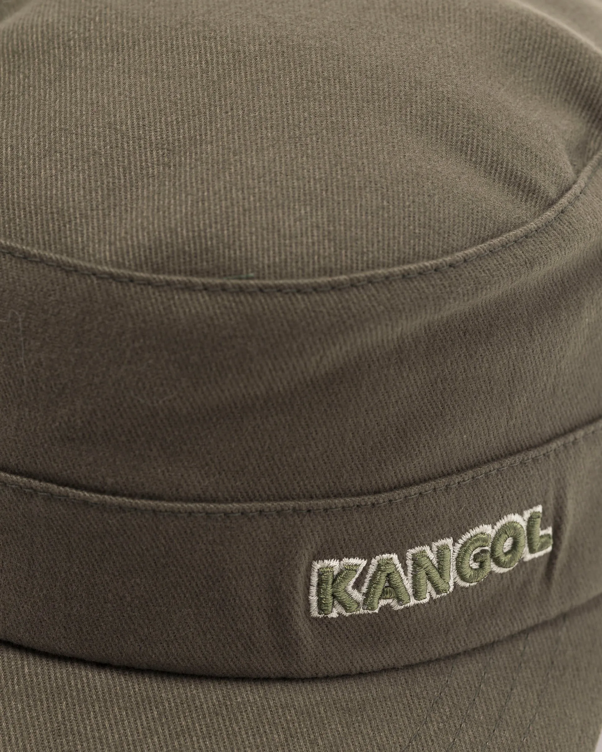 Cotton Twill Army Cap in Green