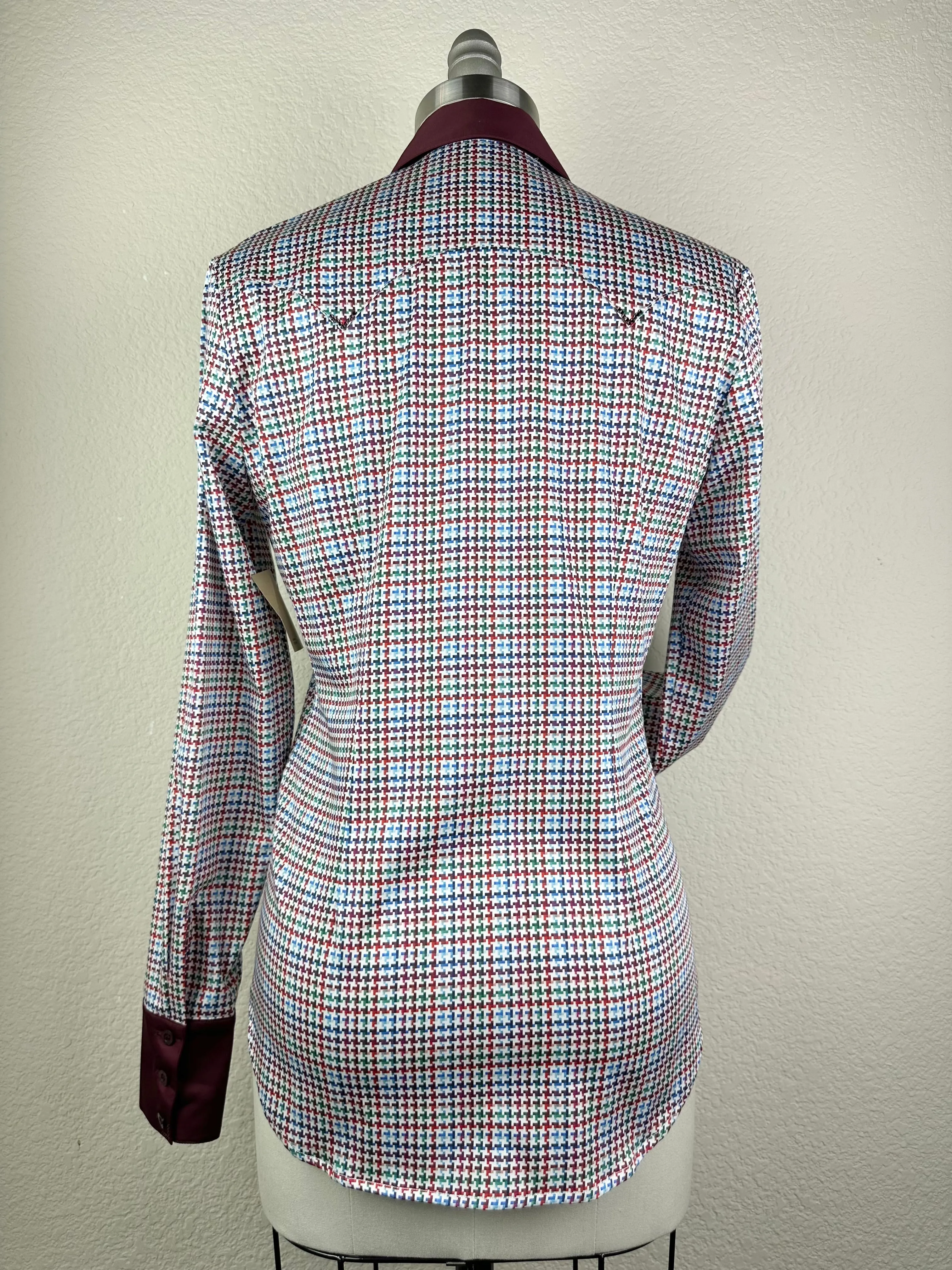 CR Western Pro Colorful Houndstooth Stretch Cotton Sateen - FINAL SALE