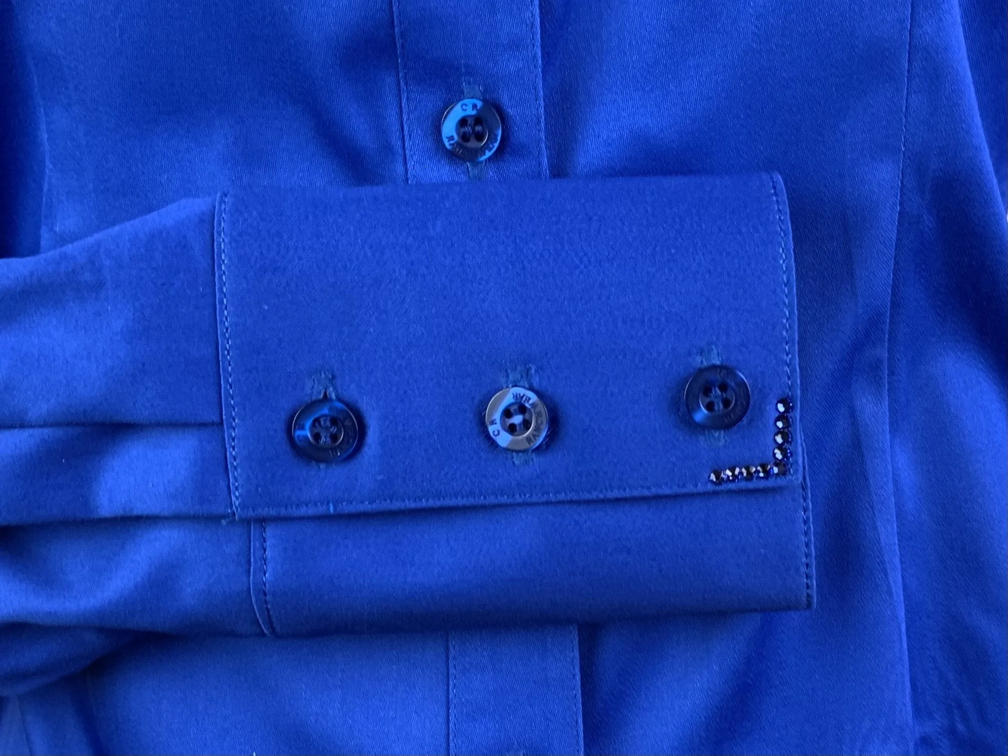 CR Western Pro Dazzling Blue Cotton Sateen