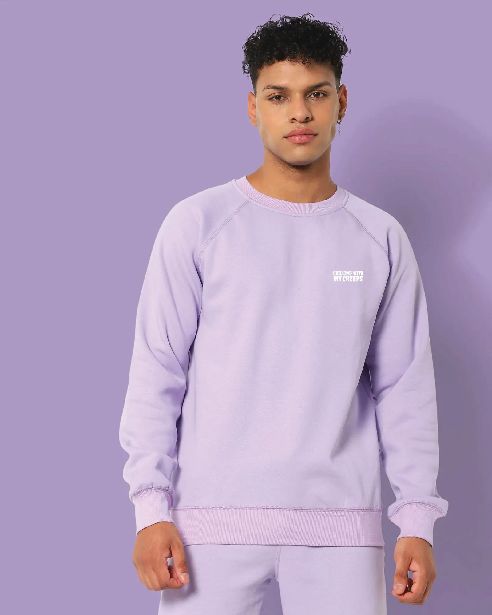 Creepsters HW Crew Sweatshirt: Periwinkle