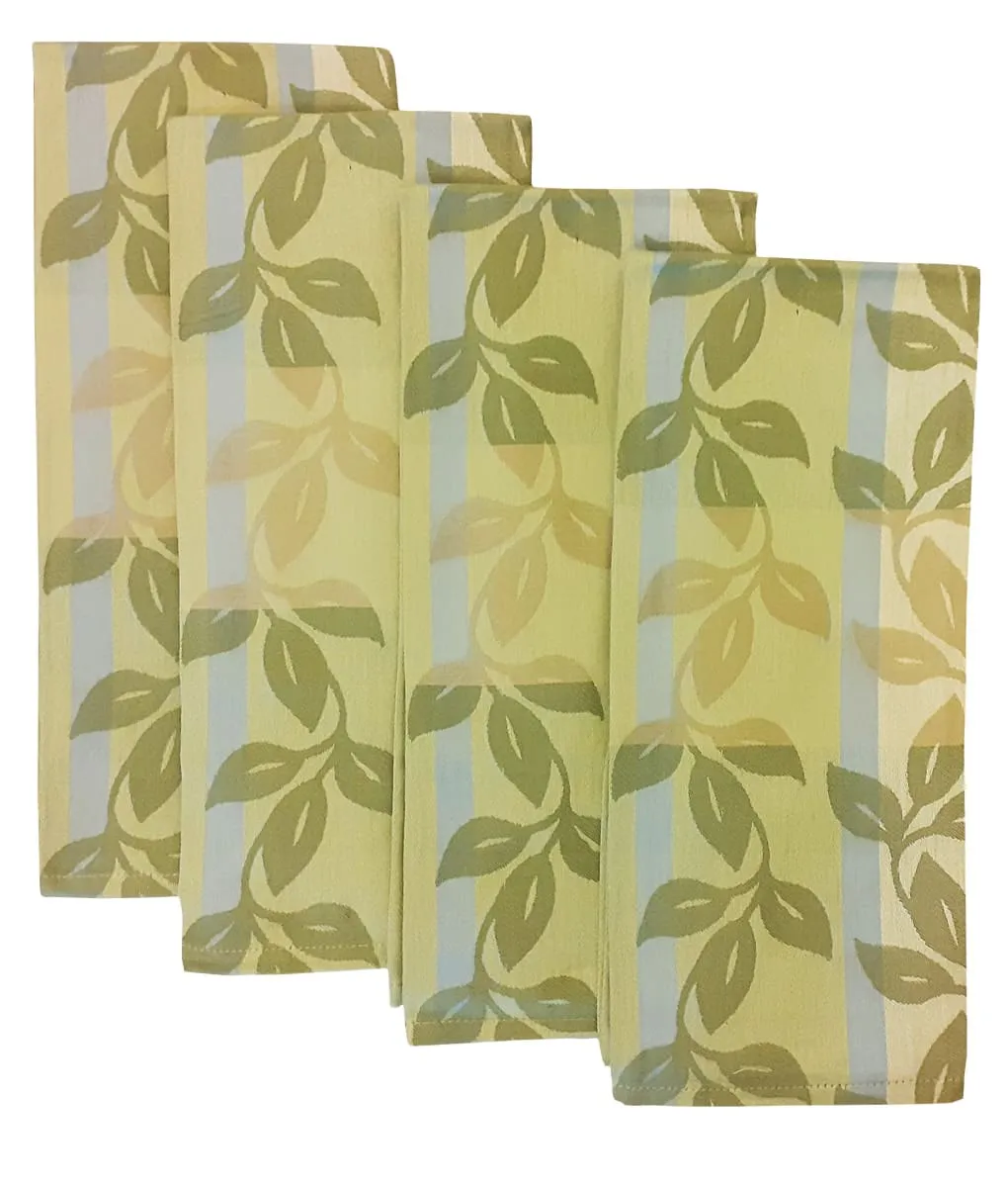 Damask Weave Table Napkins set (Set of 8)