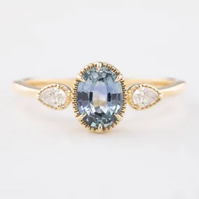 Diana Ring - 1.03ct Light Blue Montana Sapphire (One of a kind)