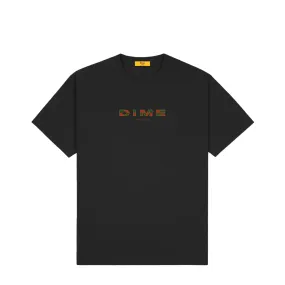 Dime Block Font Tee - Black