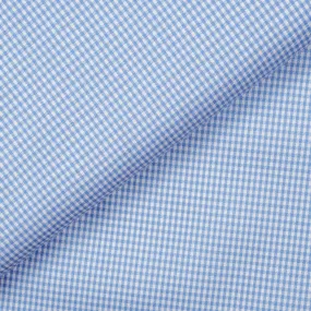 Expo Twill Blue Gingham Cotton Shirt