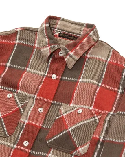 Fullcount Mosley Red Check Cotton Flannel