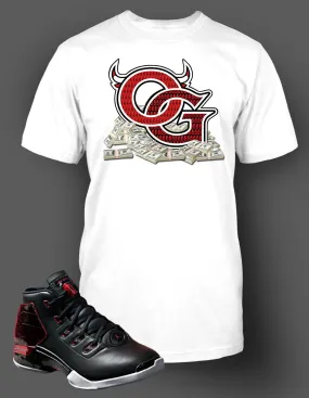 Graphic T Shirt To Match Retro Air Jordan 17 Bred Shoe