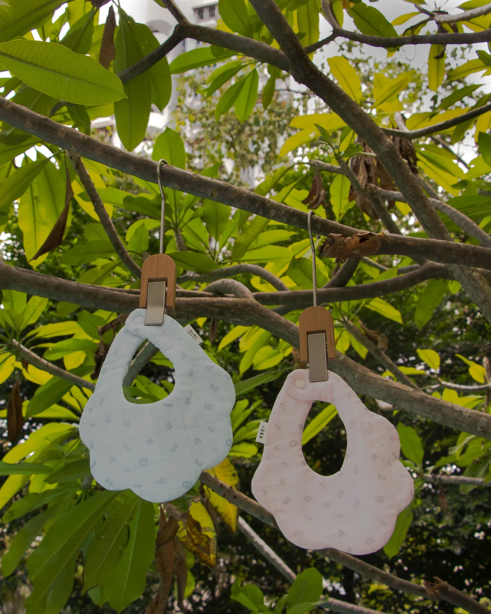 Hand-made Clouds Bib