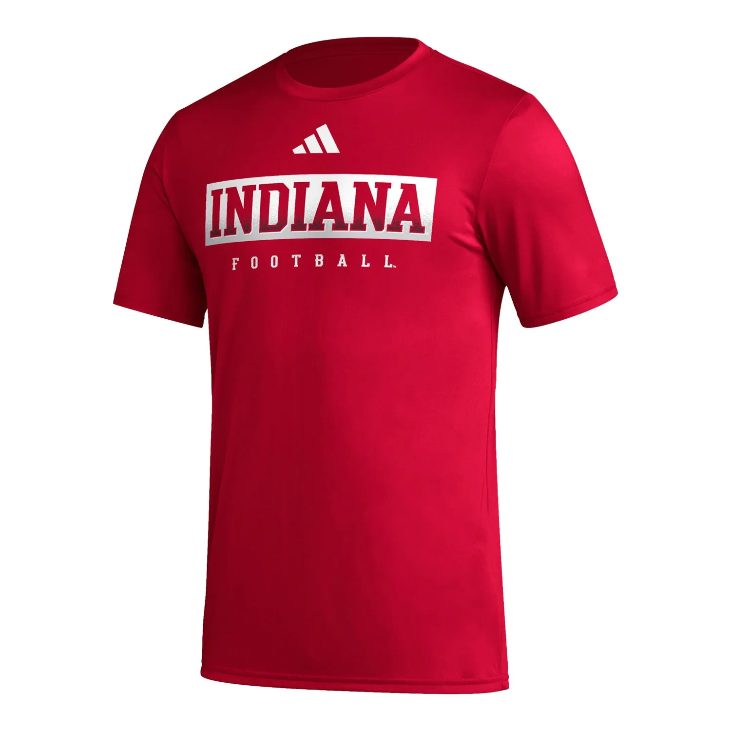 Indiana Hoosiers Adidas Locker Pre-Game Football Crimson T-Shirt