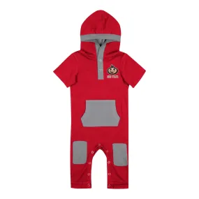 Infant Ohio State Buckeyes Keyboard Scarlet and Gray Romper