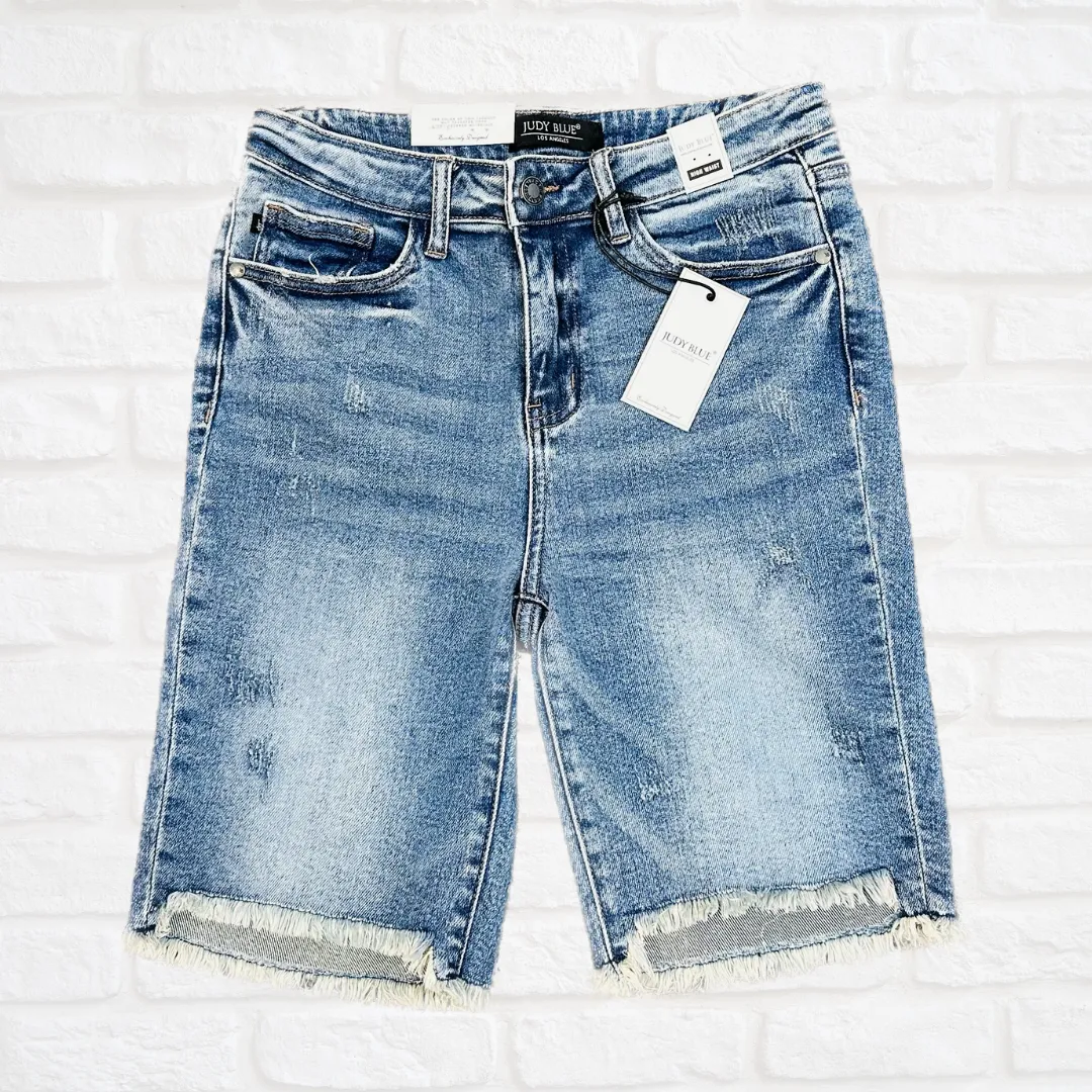 Judy Blue Denim Bermuda Shorts S-XL