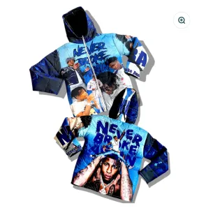 Kids blue nba youngboy puffer