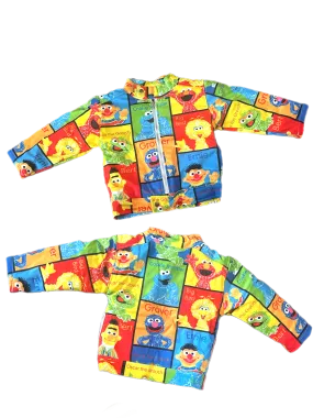 Kids Sesame street color block jacket