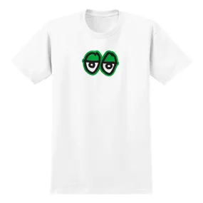 KROOKED EYES LG TEE WHITE/GREEN