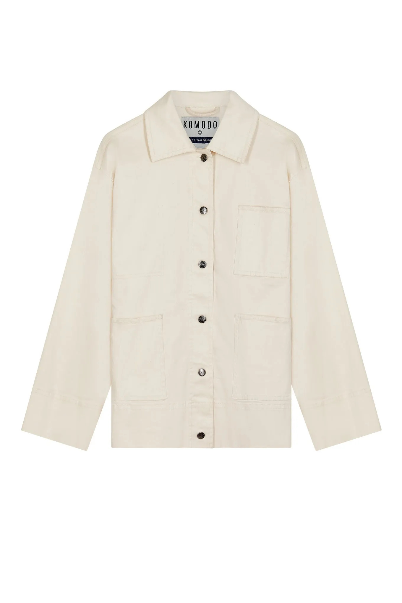 LARRY- Organic Cotton Jacket Off White