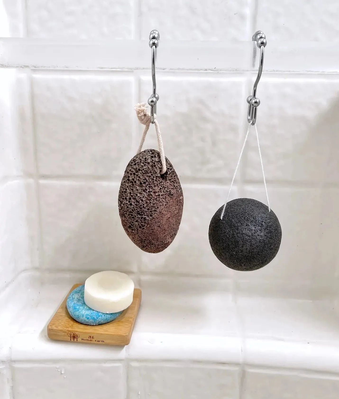 Lava Pumice Stone with Cotton Hanging Loop