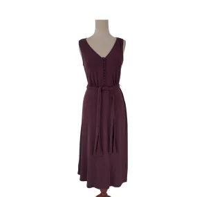 Mango Purple Sleeveless Midi Dress | Gently Used |