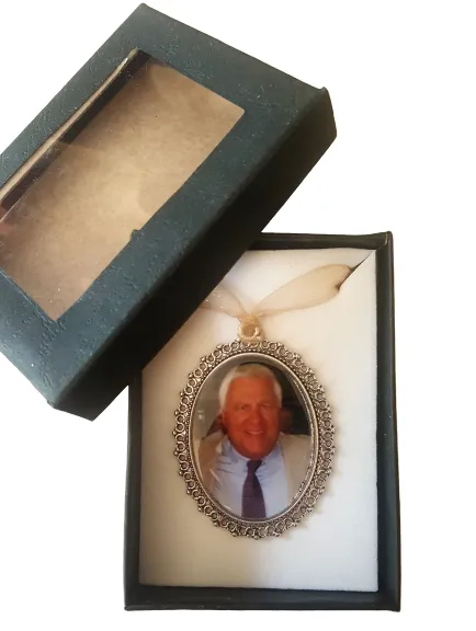 Memorial Sympathy Memories From Heaven Loved One Ornament with Custom Image