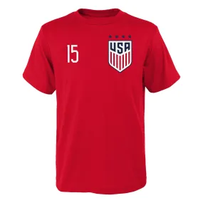 Men's Outerstuff USWNT Rapinoe 15 Red Tee