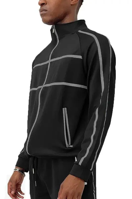 Men's Tape Stripe Track Jacket