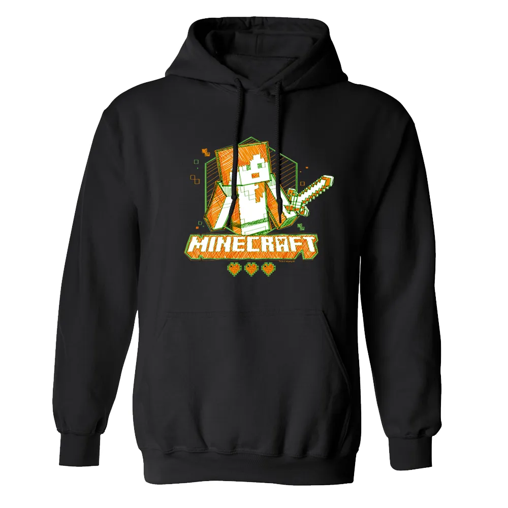 Minecraft Acid Sketch Alex Pullover Hoodie