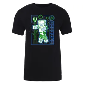 Minecraft Acid Sketch Drowned Adult Short Sleeve T-Shirt