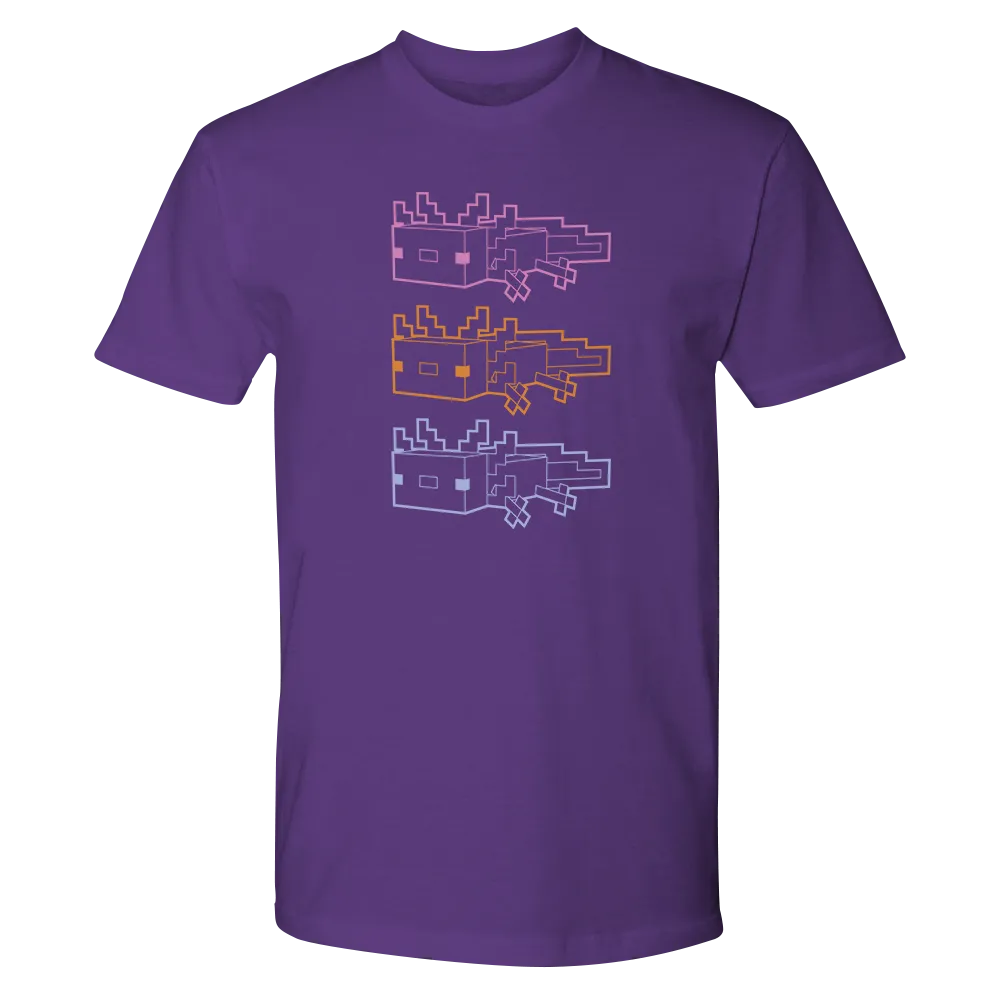 Minecraft Axolotl Outline Unisex T-Shirt