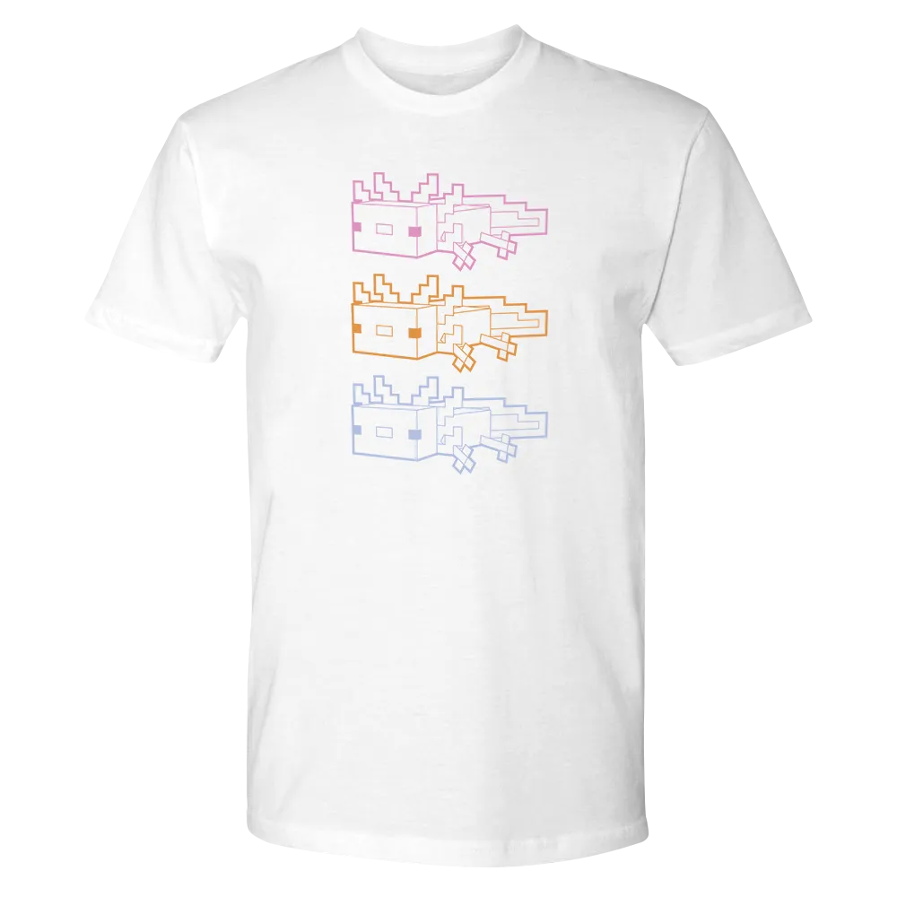 Minecraft Axolotl Outline Unisex T-Shirt