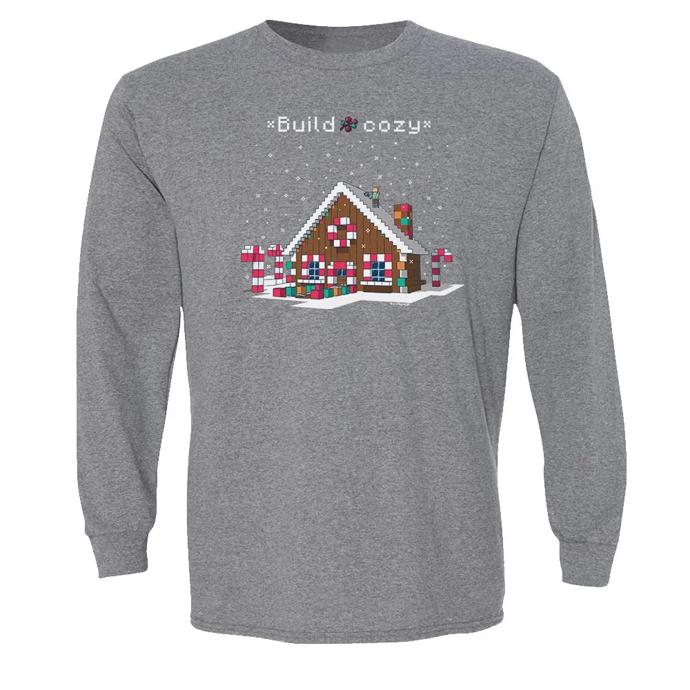 Minecraft Build Cozy Adult Long Sleeve T-Shirt