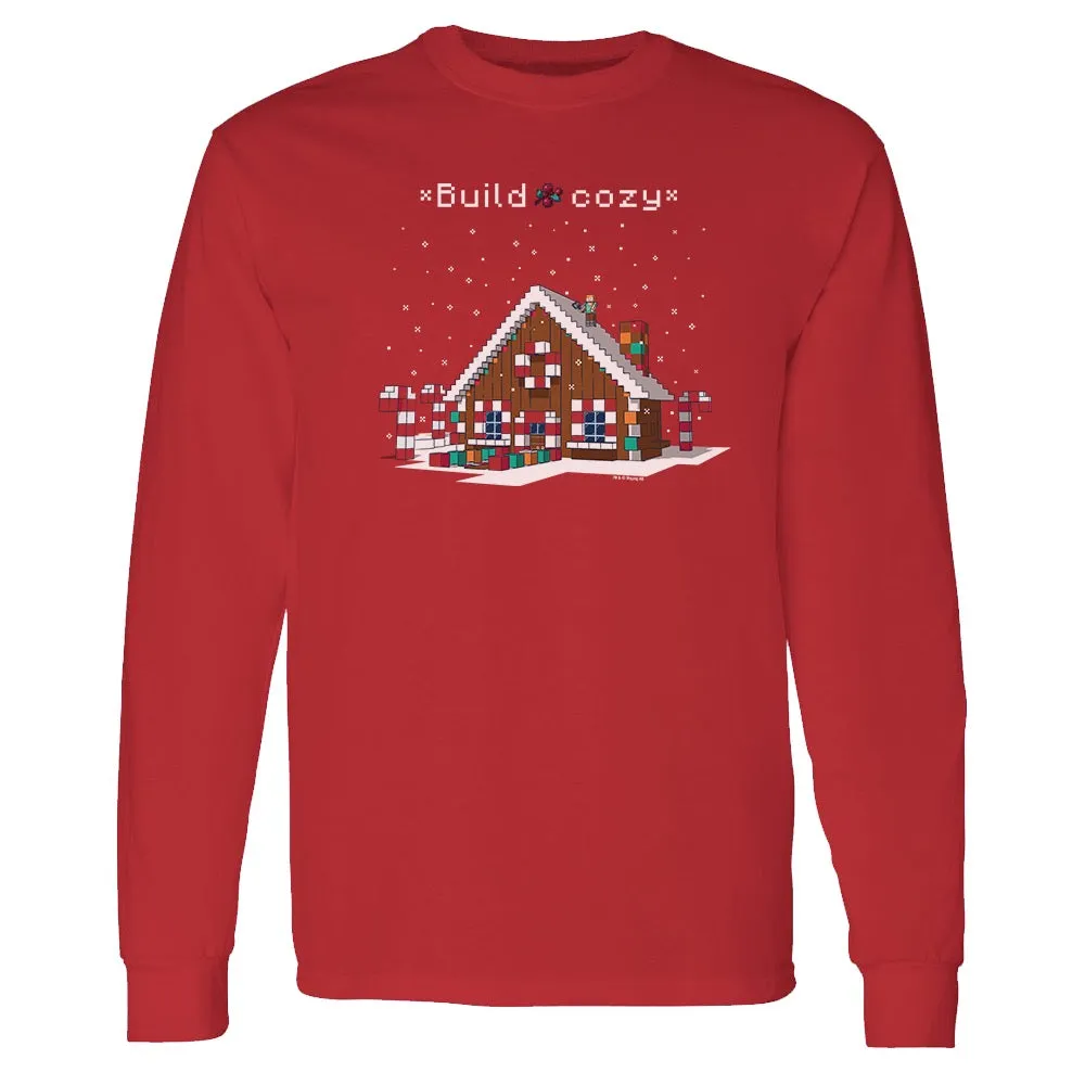 Minecraft Build Cozy Adult Long Sleeve T-Shirt