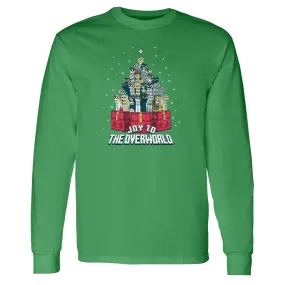 Minecraft Joy to the Overworld Adult Long Sleeve T-Shirt