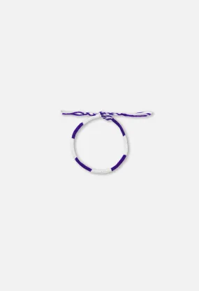 Nepalese Friendship Bracelet / Purple x White