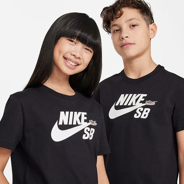 Nike SB NSW SB Logo Big Kids Tee Black