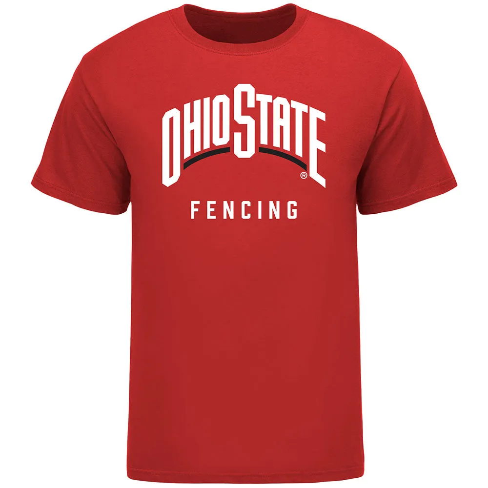 Ohio State Buckeyes Fencing Scarlet T-Shirt