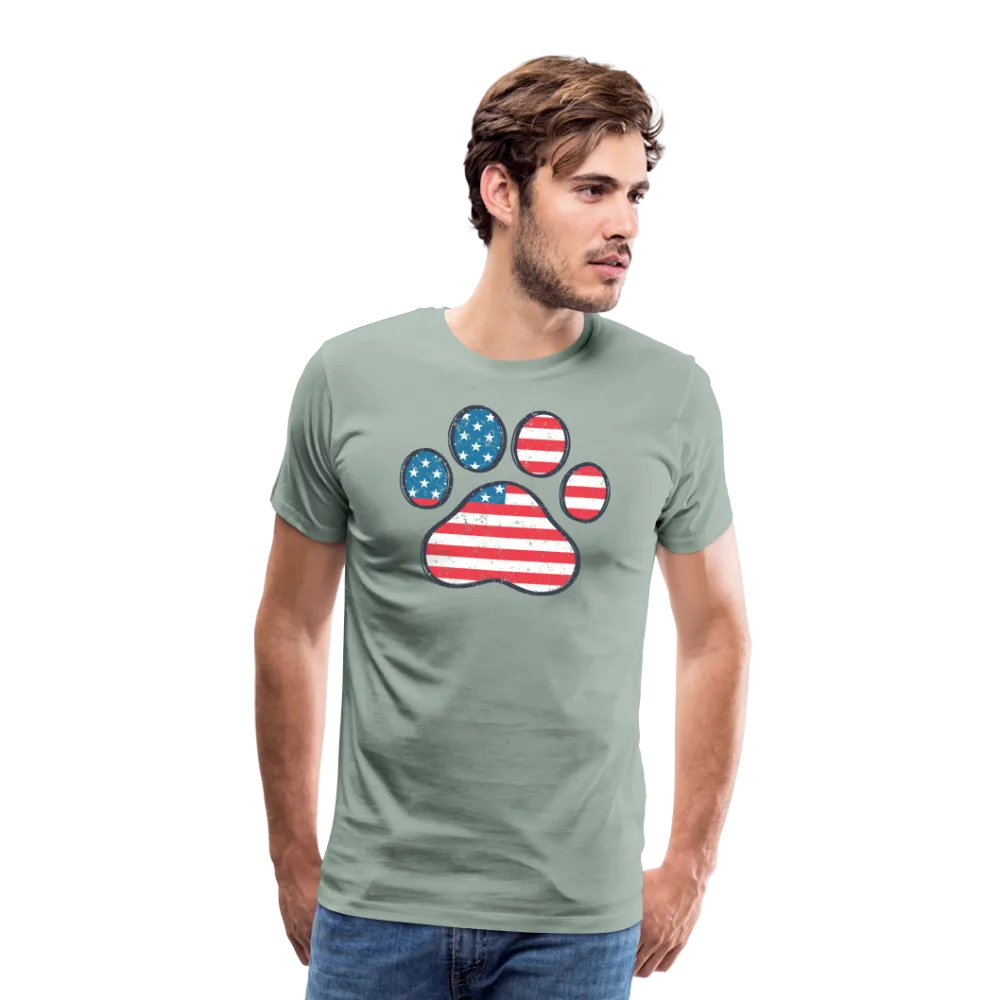 "Pawtriotic Spirit" - Men's Premium 4th of July T-Shirt