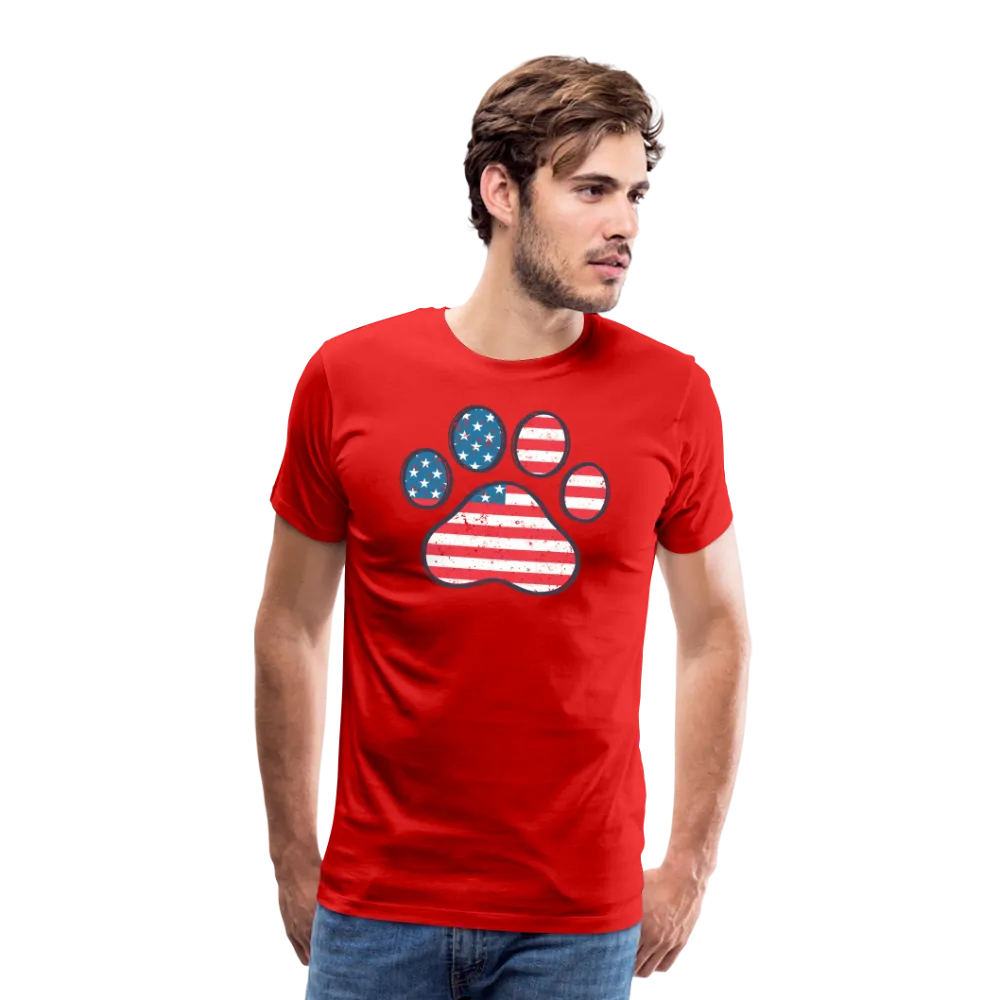 "Pawtriotic Spirit" - Men's Premium 4th of July T-Shirt