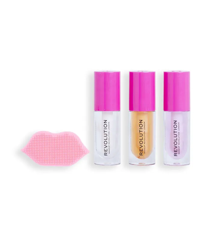 Revolution - Set de aceites para labios Kiss & Go