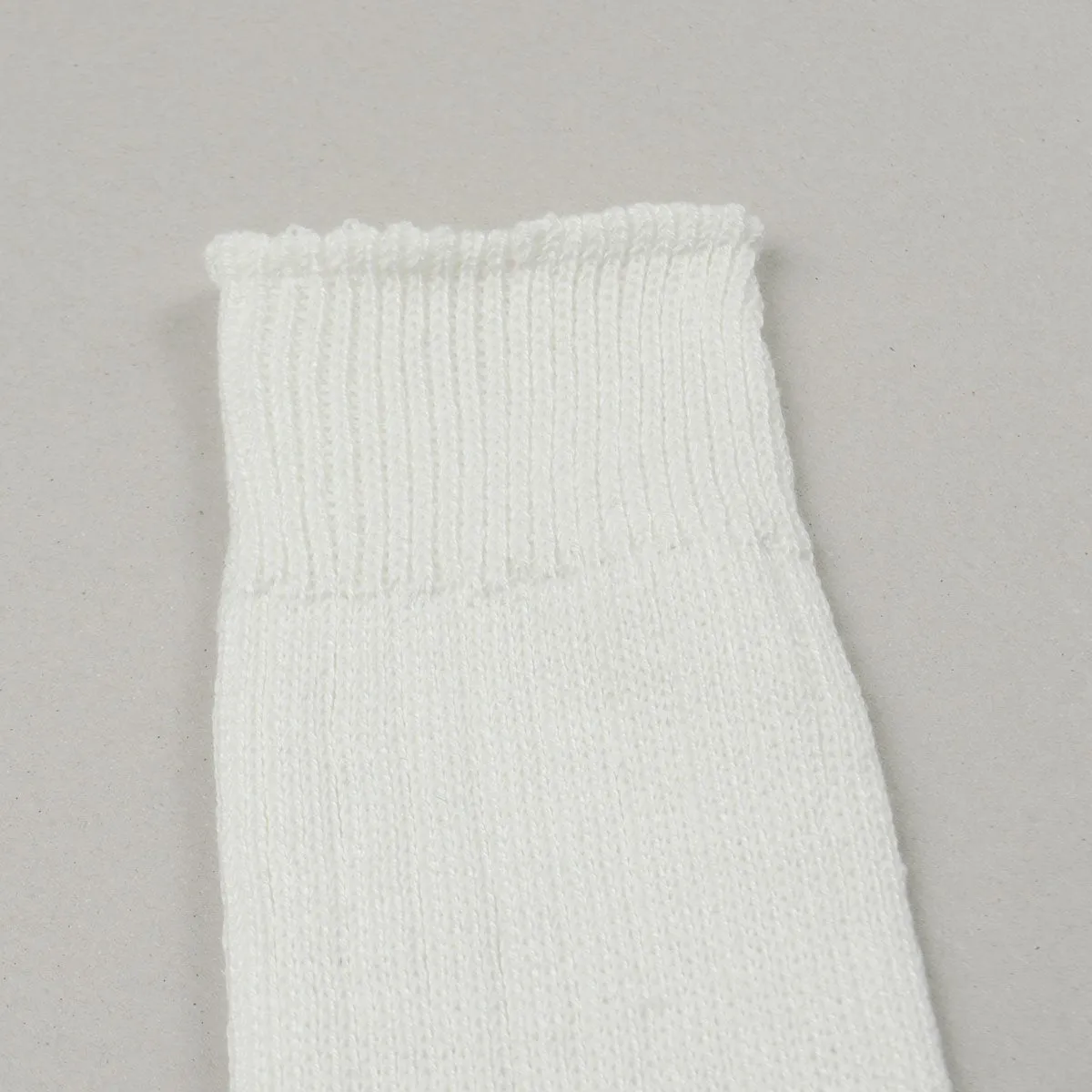 RoToTo - Linen Cotton Rib Socks - Off White