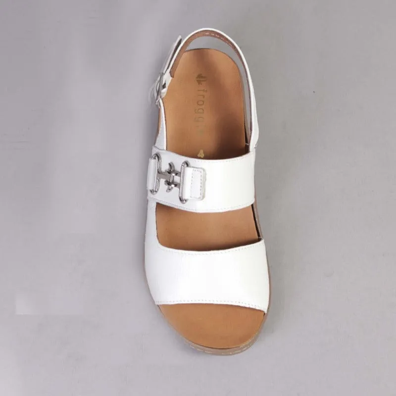 Slingback Sandal with Removable Footbed in White - 12532